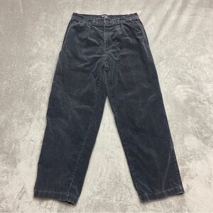 Vintage Polo Ralph Lauren Mens Cords Corduroy Pants Pleated 32x30 Baggy BlueGray